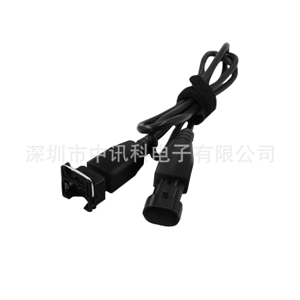 汽车防潮尿素泵线2pin公黑壳连接器汽车尿素泵喷嘴接头