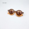 Children's comfortable sun protection cream, fashionable sunglasses, decorations, new collection, UF-protection