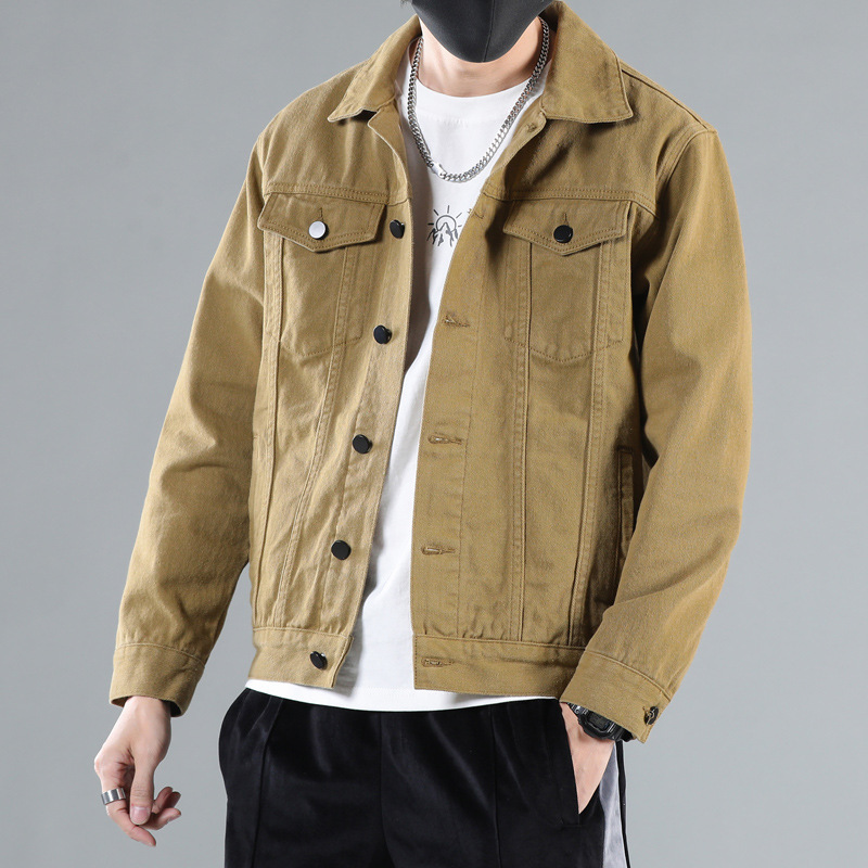 2026 New Men's Denim Jacket Spring and Autumn Loose Casual Korean Style Trendy Stylish Men's Top Fashion Brand Jacket