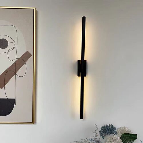 Minimalist long line wall lamp, modern bedroom bedside hotel corridor aisle designer one-word entrance lamp