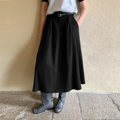 MOXI 十三行女装2025秋季新款韩系半身裙女休闲宽松A字裙长裙子女