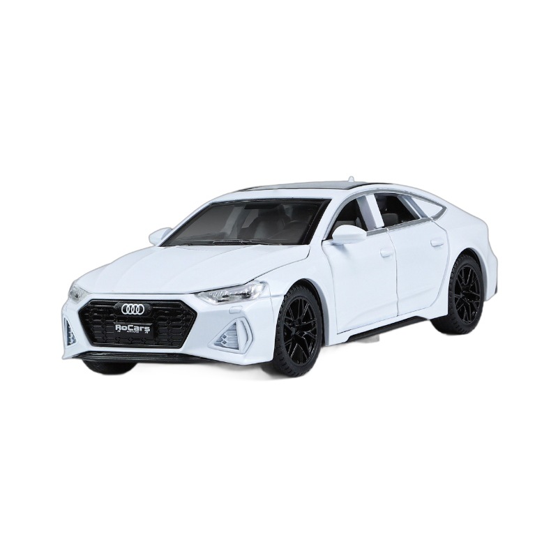 CHIMEI 1:32 AUDI RS7 합금 자동차 모델 소리와 가벼운 장난감 세단 6 드라이브 시뮬레이션 금속 자동차 박스
