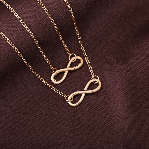 European and American New Creative Simple Fashion All-match Temperament Ladies suit Jewelry Necklace Bracelet Two-piece in stock