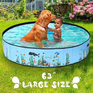 pvc pet pool foldable dog bath tub outdoor portable water bath cat dog cleaning supplies