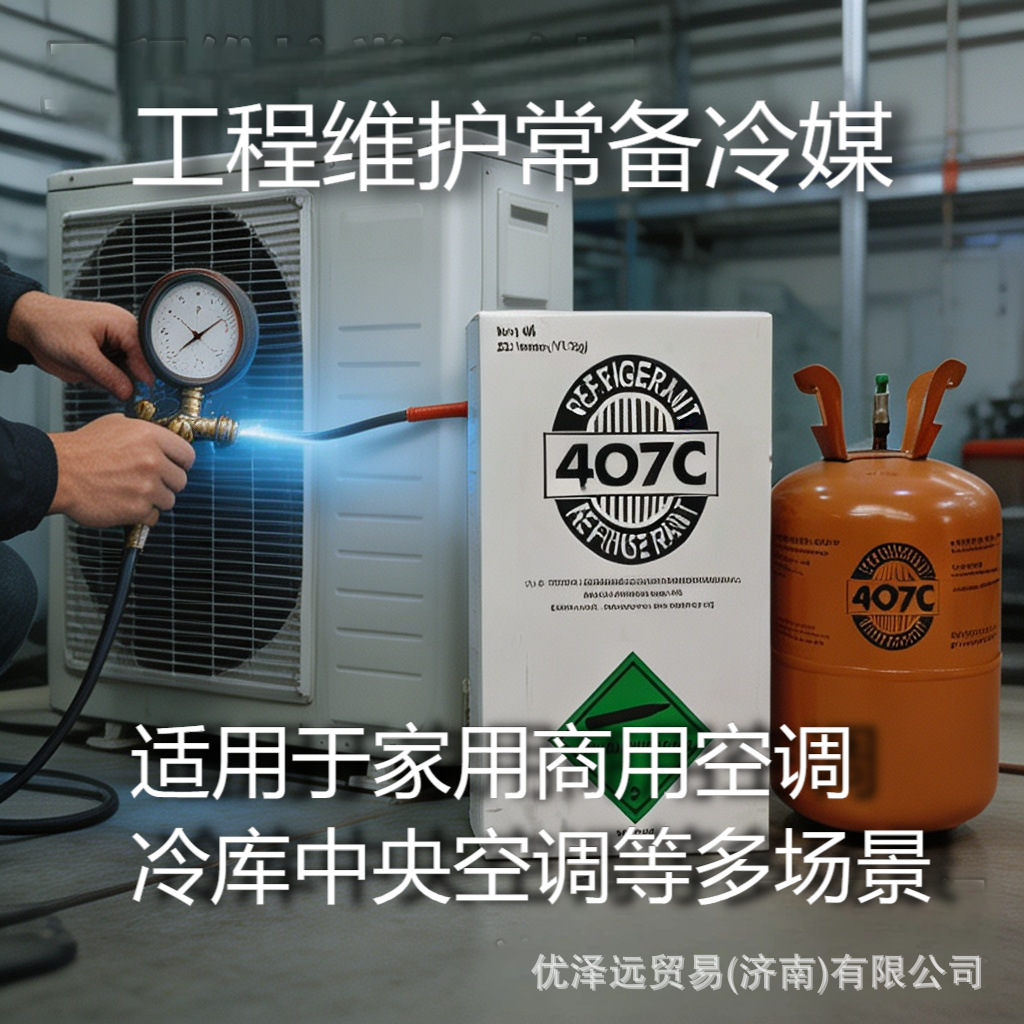 Refrigerant R407C Manufacturer, Commonly Used Refrigerant for Engineering and Household Applications, Freon Refrigerant R407C