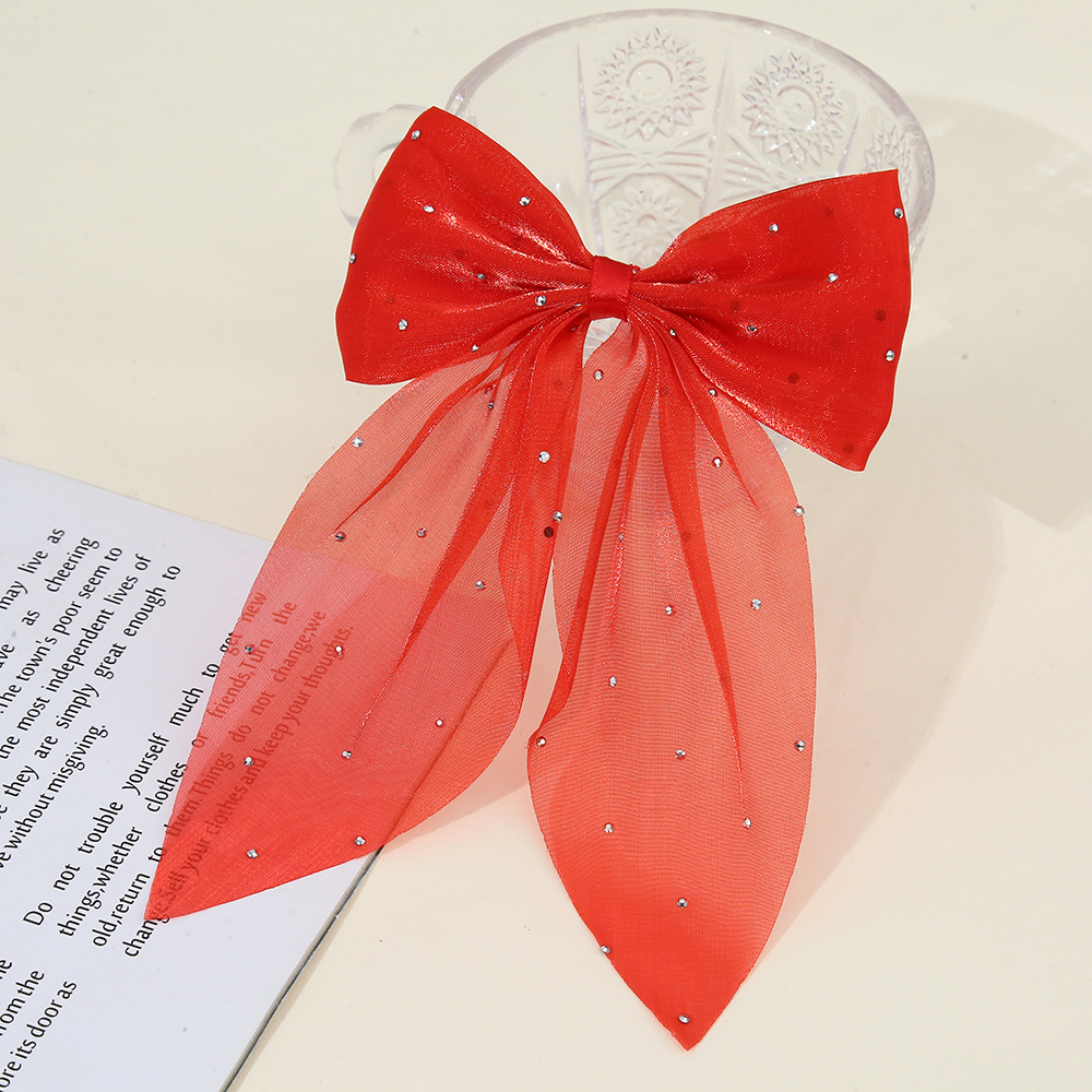 Pequeño viento fragante, gran sauce, punto de plata, cola de golondrina, lazo, accesorios de joyería de bricolaje hechos a mano, accesorios para el cabello de pinza de gasa