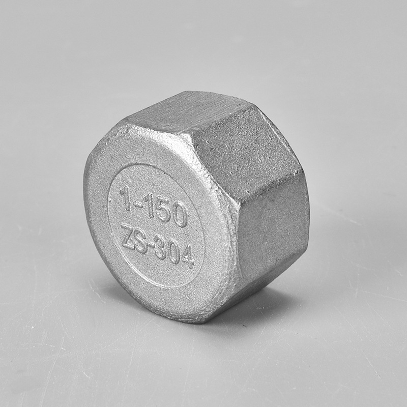 304、316不鏽鋼 六角管帽 內絲堵帽  管帽 內螺紋  悶蓋管 管堵