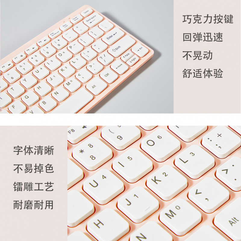 2.4G无线键盘鼠标套装超薄静音便于商务办公携带电脑笔记本通用|undefined