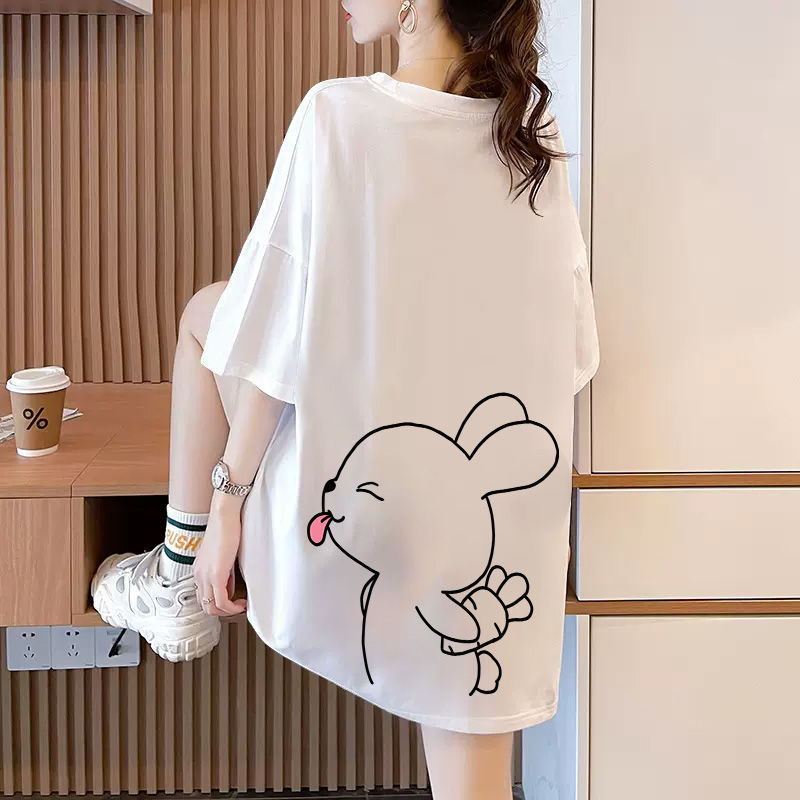 100kg Extra Large Size Women's Loose and Slim 150kg Mid-Length Extended Version Fat mm Large Size T-Shirt Maternity T-Shirt 100kg Extra Large Size Women's Loose and Slim 150kg Mid-Length Extended Version Fat mm Large Size T-Shirt Maternity T-Shirt