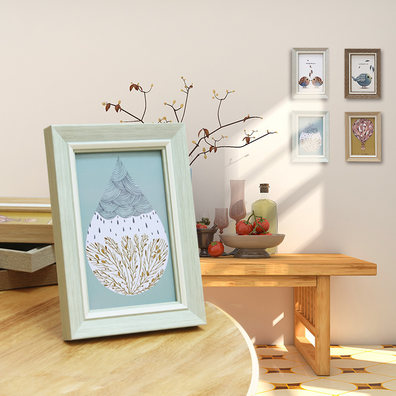 Photo frame wholesale table 5 inch 6 inch 7 inch 8 inch 10 inch 12 inch a4 photo frame company gift frame wall LOGO