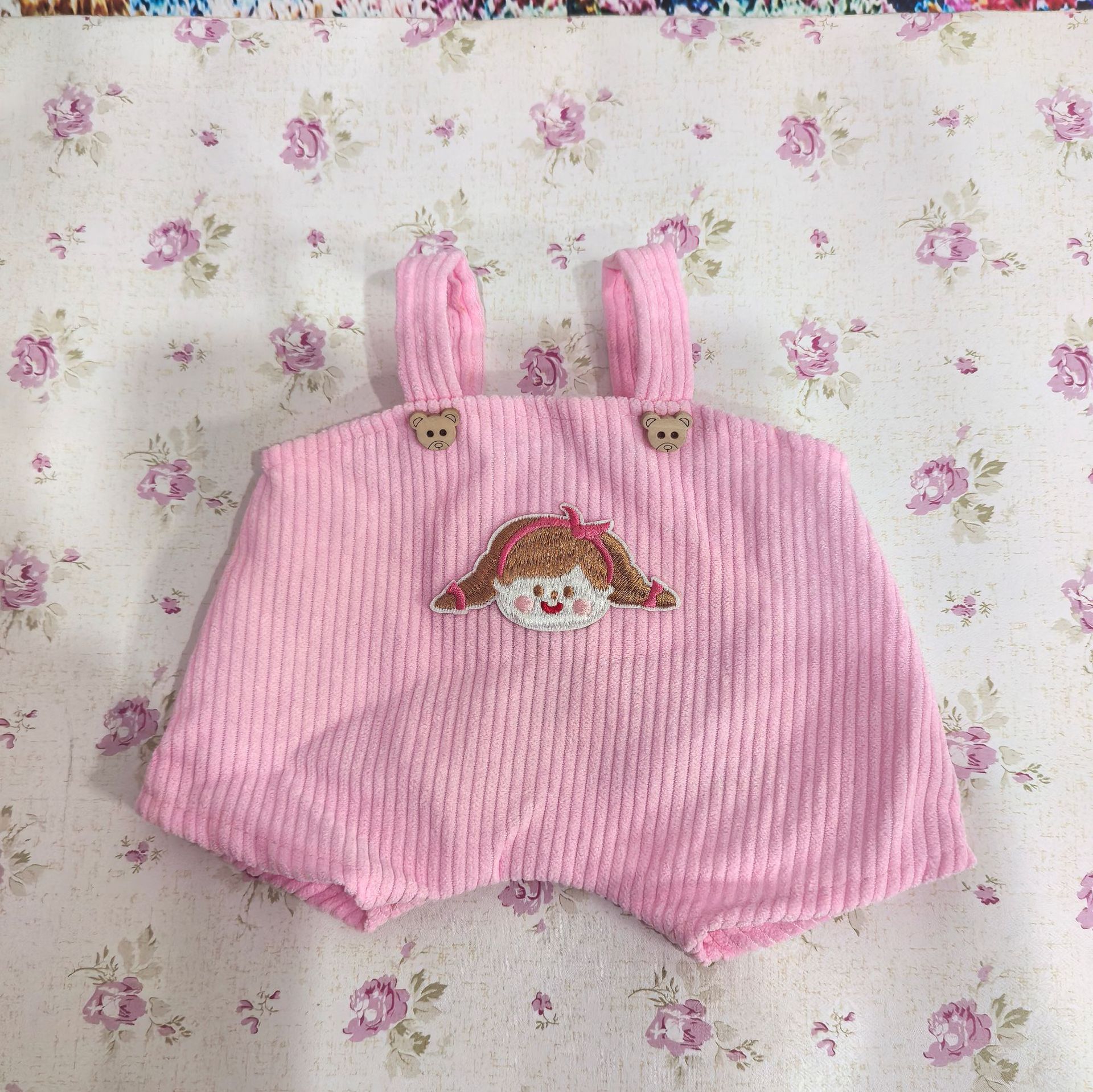 macacão rosa / Fantasia de Lena Bear 30CM (apenas fantasia vendida