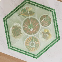 菜罩家用餐桌饭菜剩菜罩防苍蝇神器2025新款盖菜遮尘食物罩可折叠