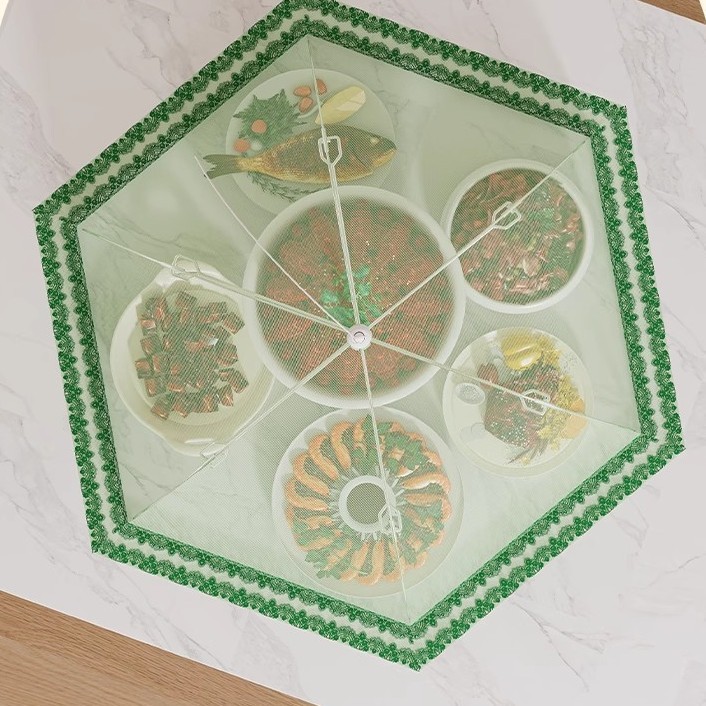 菜罩家用餐桌饭菜剩菜罩防苍蝇神器2025新款盖菜遮尘食物罩可折叠|undefined
