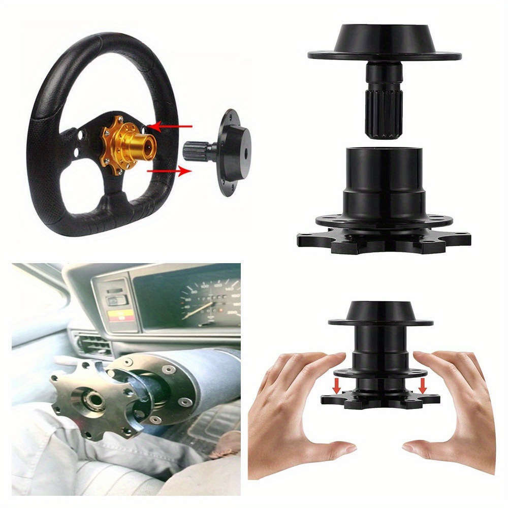 Cross-Border Car Modification Parts Racing Formula Steering Wheel Universal Aluminum Alloy Quick Release Device for Quick Disassembly