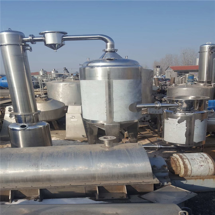 四效降膜蒸发器 转让二手三效蒸发器 二手设备厂