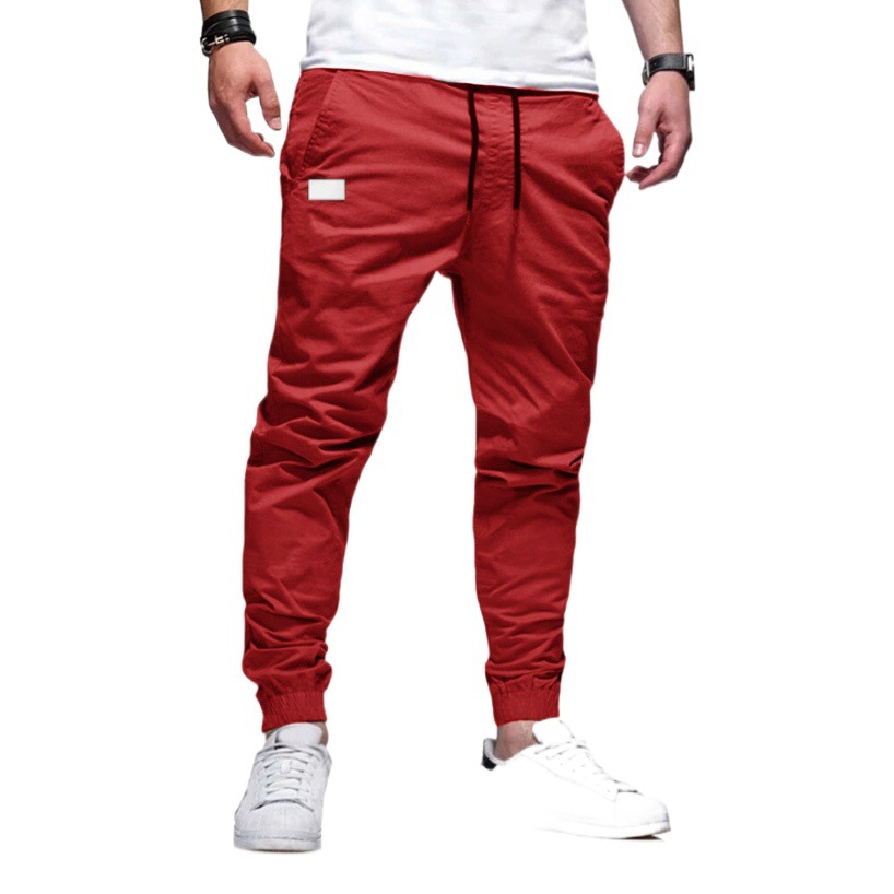 2026 Autumn/Winter New Slim Fit Casual Pants Simple European and American Style Casual Solid Color Patchwork Leather Pants Slightly Stretchy Youthful Trendy Pants
