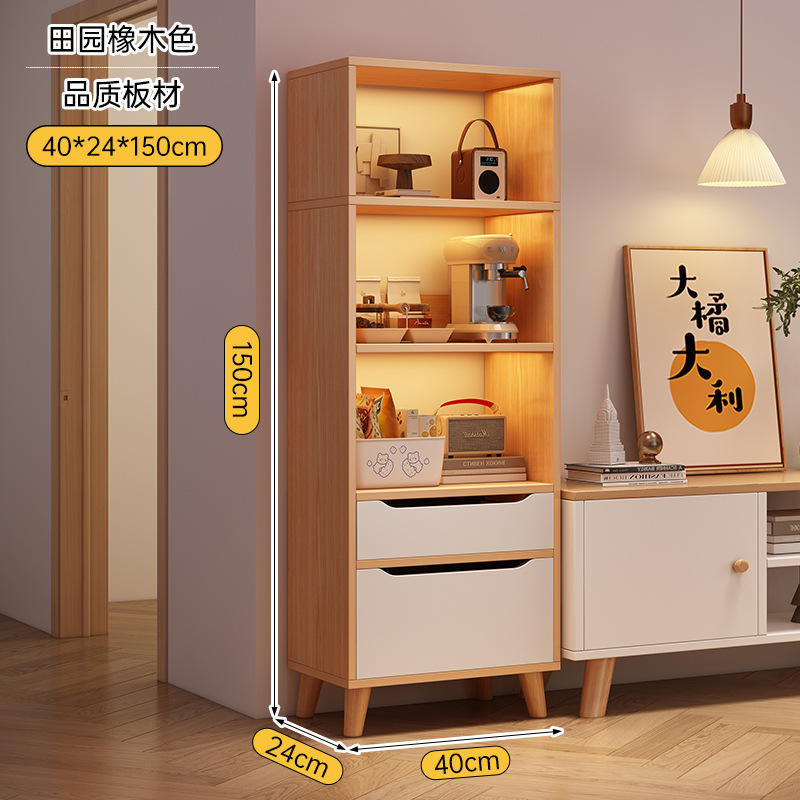 本棚の棚の木の脚の家庭用ロッカーの展示棚の寝室の客間の多層は壁に寄りかかって床にある本棚を収納します。|undefined
