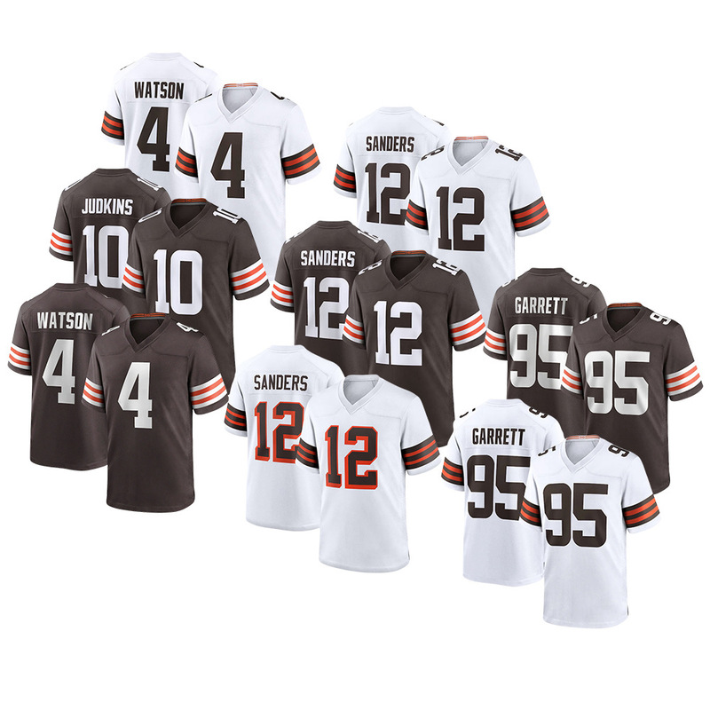 Browns Nfl Browns 12 Shedeur Sanders Jersey Embroidered Football Uniform Wholesale with Logo