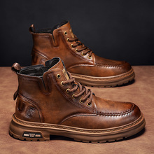 秋冬款男士高档马丁靴爆款轻便厚底增高百搭爆款韩版时尚潮款男鞋