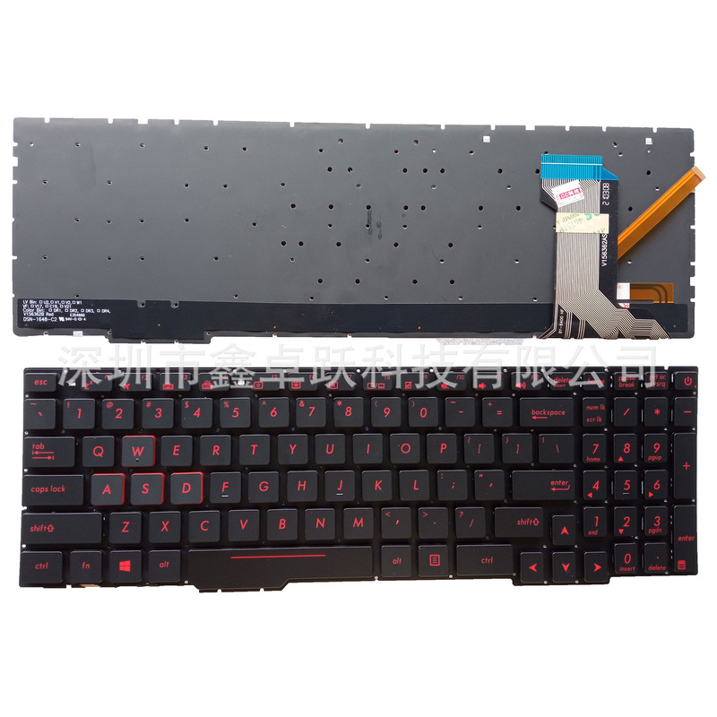 Us Ru Is Suitable for Asus Gl553Vd Gl553Ve Gl753Vd Gl753Ve/Vw Fx53 Keyboard