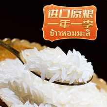 泰國原糧長粒香米大米5斤真空包裝軟香大米新米秈米