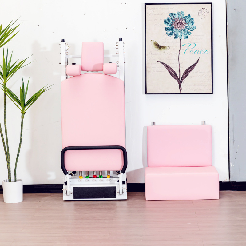 Pilates núcleo cama de entrenamiento de aleación de aluminio pequeña cama blanca sala de yoga equipo de ejercicios comerciales cama de yoga plegable