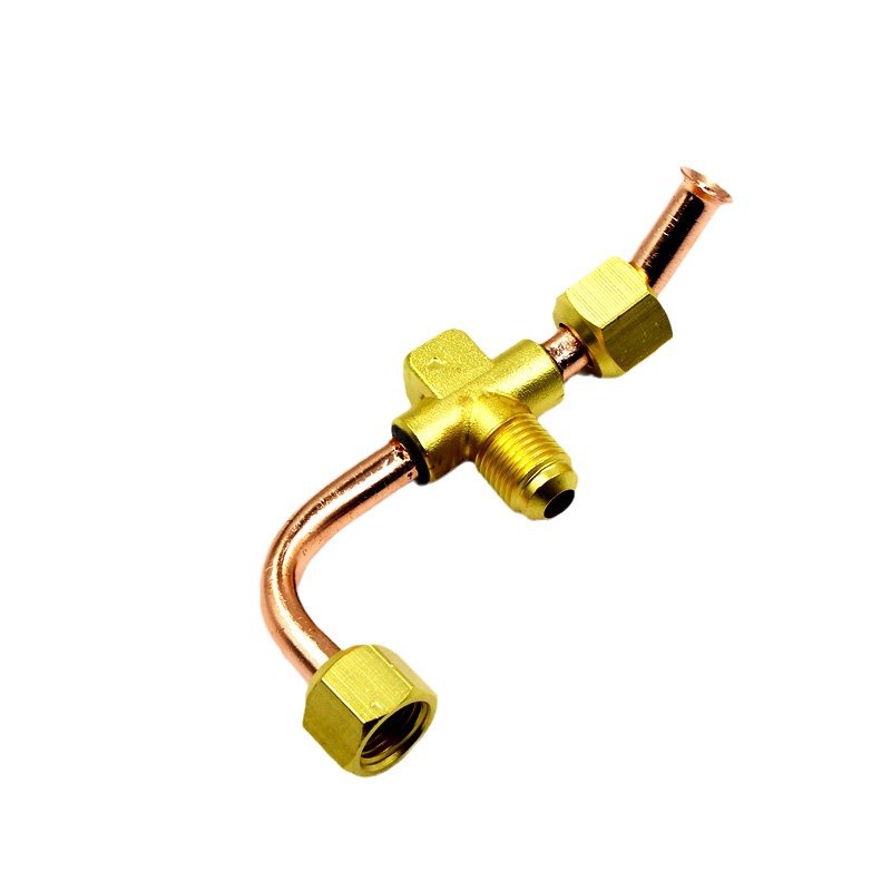 Accesorios de tubería de cobre del horno de pared de gas Conector de latón alargado codo engrosado Caldera de calefacción por suelo radiante de calefacción de gas