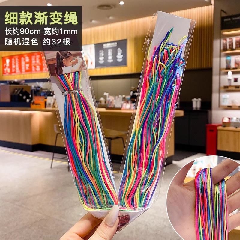 Cuerda de color trenzada para niños trenza sucia para niñas cuerda de pelo Cola de Caballo cuerda de pelo trenzada colorida trenza sucia cuerda de pelo cinta de pelo artefacto