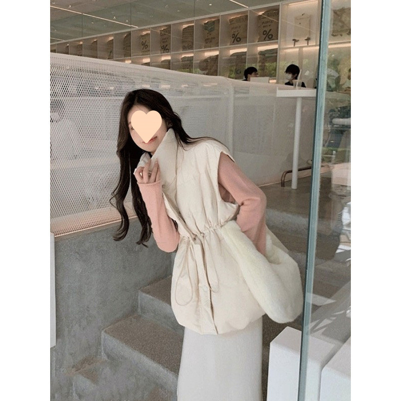 European down cotton vest for women 2025 autumn and winter new Korean version loose high-end fashionable vest horse clip jacket