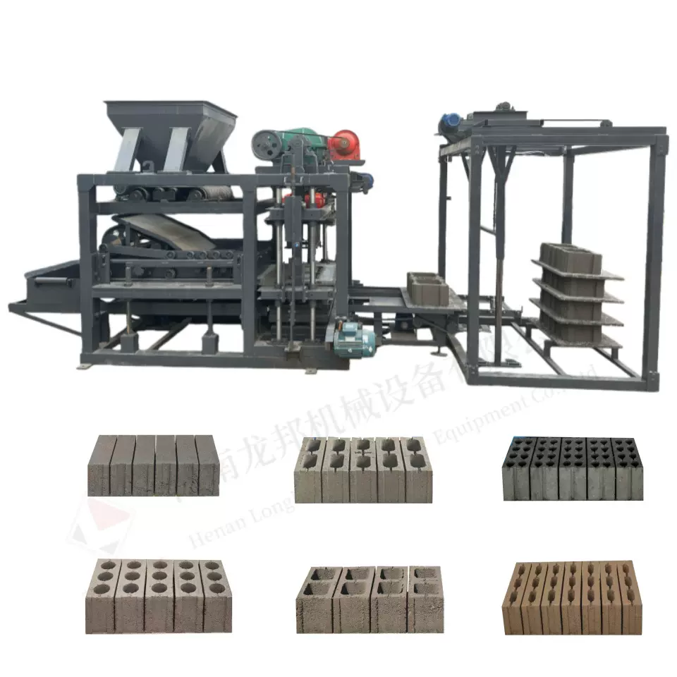 龙邦4-25全自动混凝土水泥砌块制砖机 空心制砖机 机械设备