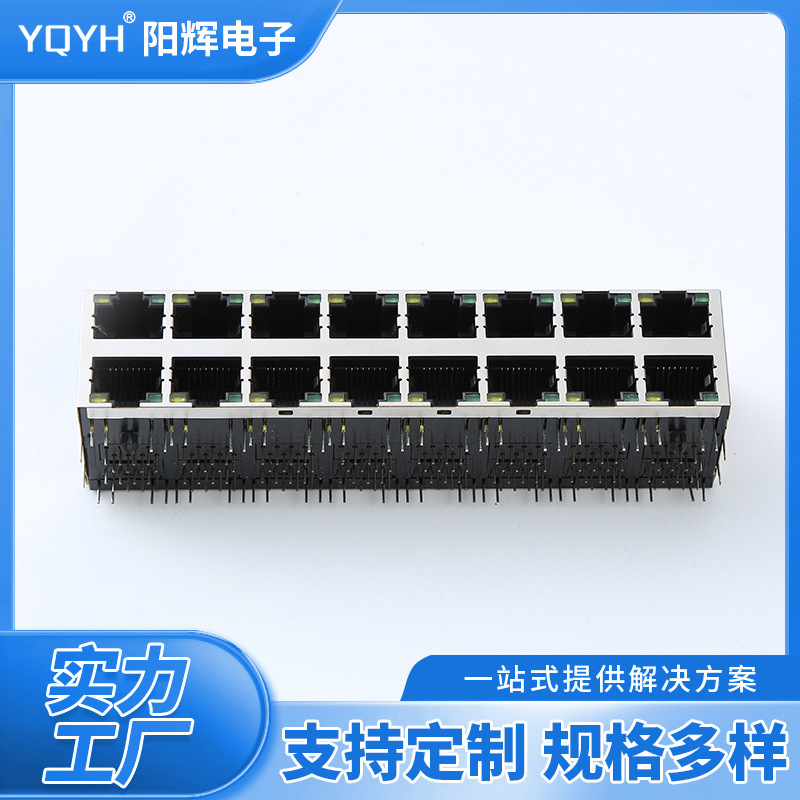 RJ45 커넥터 암 소켓(조명 없음) 5921D-2X8(조명 네트워크 인터페이스 포함)
