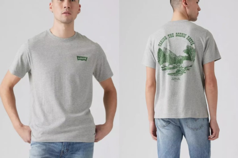 2025欧米ファッションクロスボーダー夏新作トレンドLevi「s高品質男女同モデルtシャツプリント|undefined