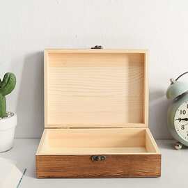复古通用带锁白茶普洱茶木制茶叶盒木质翻盖仿古茶叶包装盒礼品盒