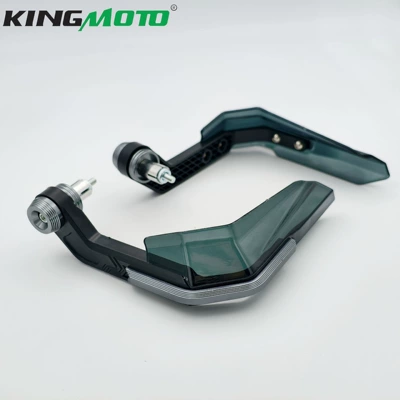 modified horn-shaped wind deflector, electric: Motorcycle front windshield - titanium-color