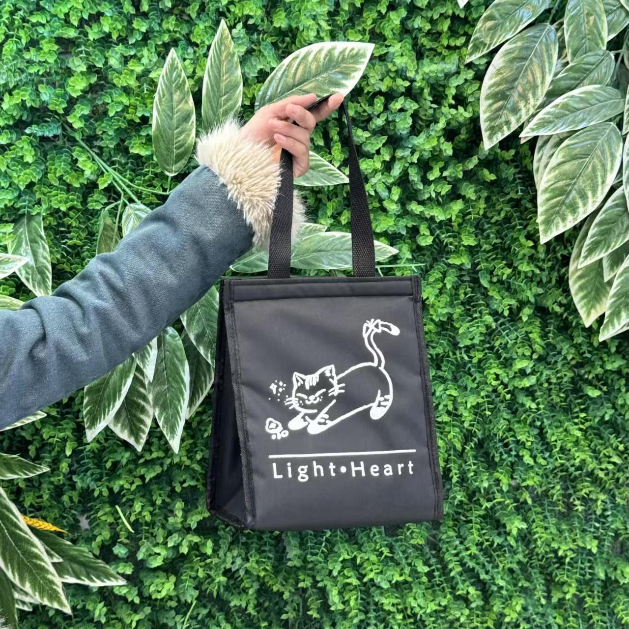 Bolsa de lonchera de lona bolsa de bento portátil engrosada nueva bolsa de comida de mano de gran capacidad para estudiantes que van a trabajar