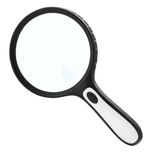 Extra large high-definition reading mobile phone, extra large double mirror handheld magnifying glass with 4LED lights, gift for the elderly and children