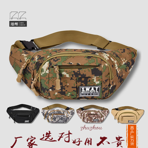 New Men and Women Multifunctional Waist Bag Outdoor Sports Crossbody Bag Cash Register Business Phone Pocket Wallet Wholesale