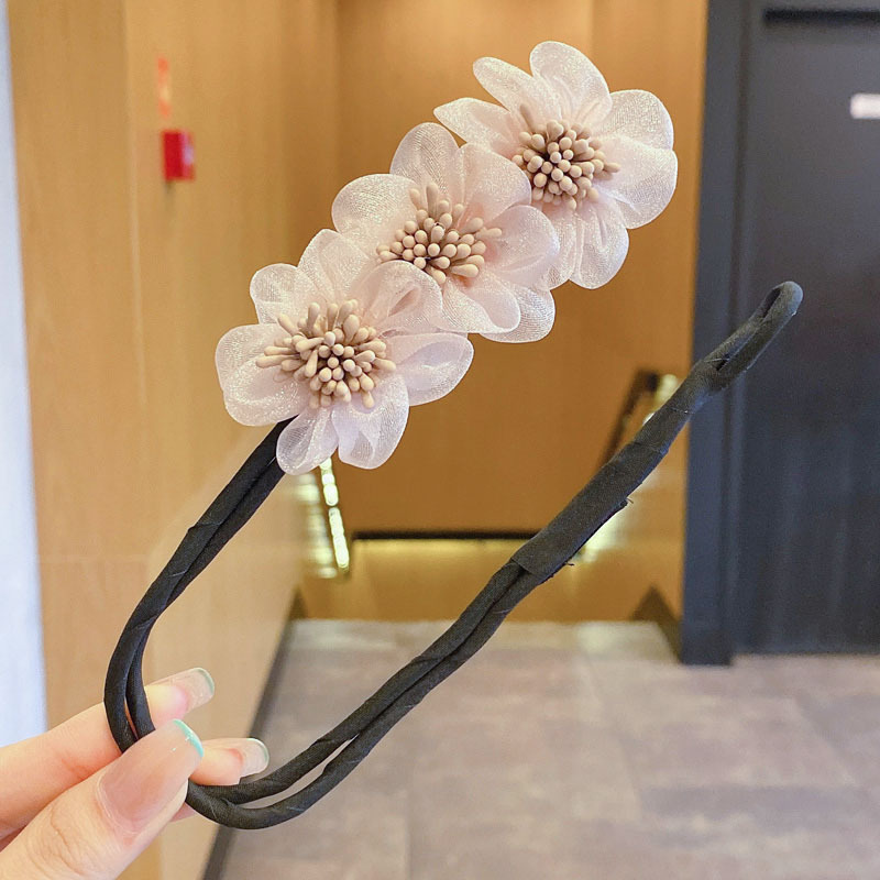 盘发棒丸子头神器女2025新款绣球花盘发器气质百搭懒人花包头发饰|undefined