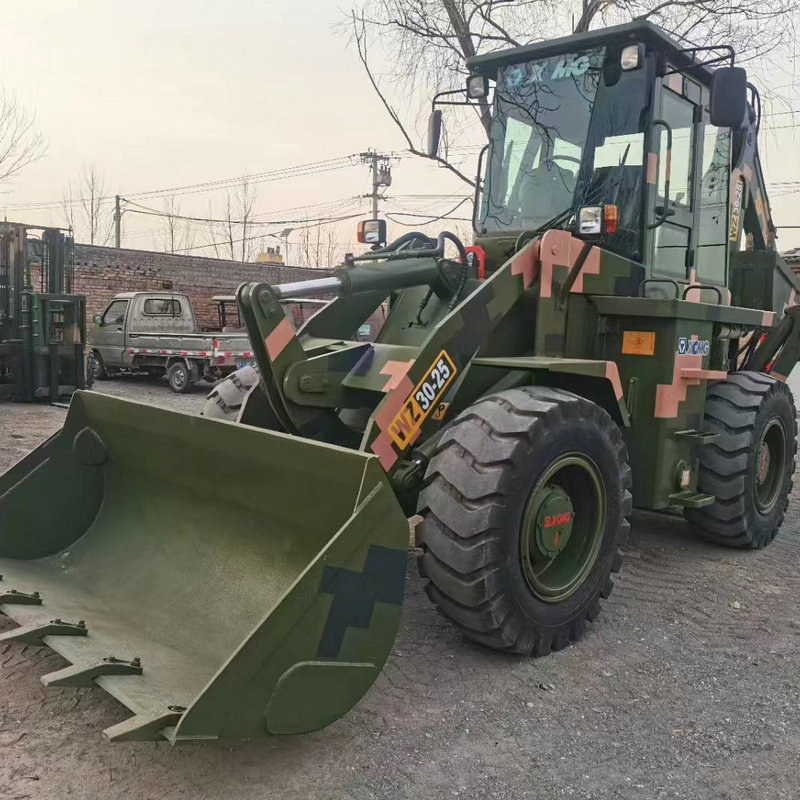 外贸出口二手徐工30-25两头忙挖掘机大小轮挖掘装载机 电动装载