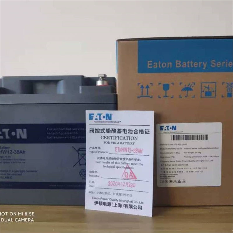 Свинцово-кислотный аккумулятор Eaton с клапанным регулированием ETNHS12-38Ah, необслуживаемый, 12В 38Ач