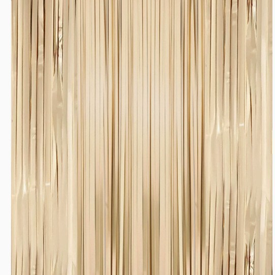 Cortina de Lluvia Decorativa de Plástico, Autoadhesiva, para Fiestas y Eventos