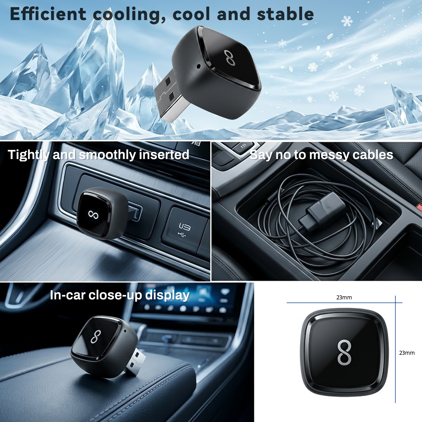Cross-border bestseller: Wired to Wireless CarPlay Box for Vehicles, Apple Auto 2-in-1 Smart Adapter Converter