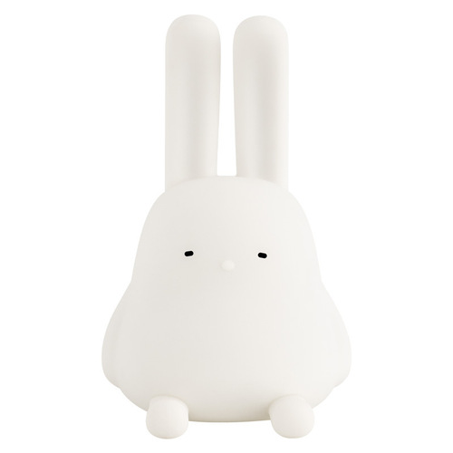 Fold-eared Rabbit Night Light USB Rechargeable Dimming Pat Lamp Children's Creative Gift Bedside Timing Pat Silicone Lamp