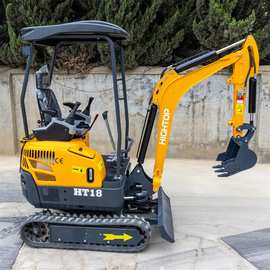 外贸工厂18型挖掘机 建筑工程破碎挖土机 履带式1.8吨挖掘机