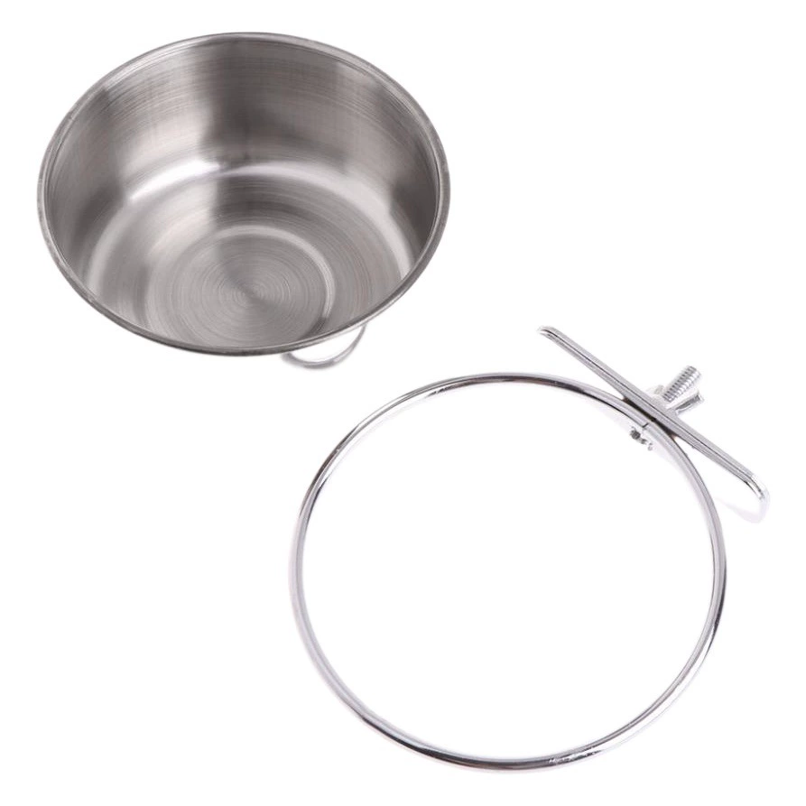 Попугай из нержавеющей стали Parrot Food Box Чаша для воды Чашка для еды Корыто для птиц