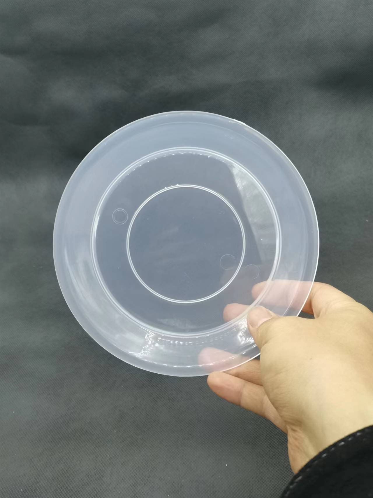 Transparent flowerpot supporting tray thickened flowerpot base water receiving site