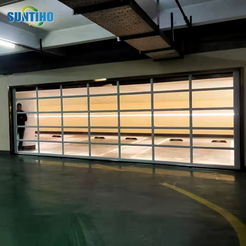 Factory wholesale electric garage door with motor remote control intelligent rolling shutter door indoor entrance door thickening