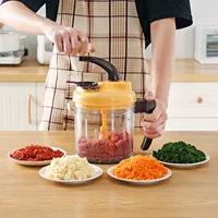 Многофункциональная ручная мясорубка с трёхскоростным механизмом, домашний миксер для фарша, насадка для лепки пельменей, перемешивание фарша и салатов