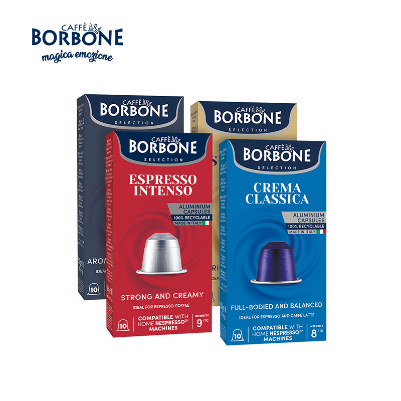 Borbone Imported from Italy, 10 Capsules, Italian Espresso Flavor, Extra Strong Borbone Imported from Italy, 10 Capsules, Italian Espresso Flavor, Extra Strong