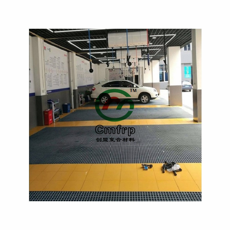 创盟工厂直供 玻璃钢格栅板用于4S店 洗车房 污水厂化工厂等项目